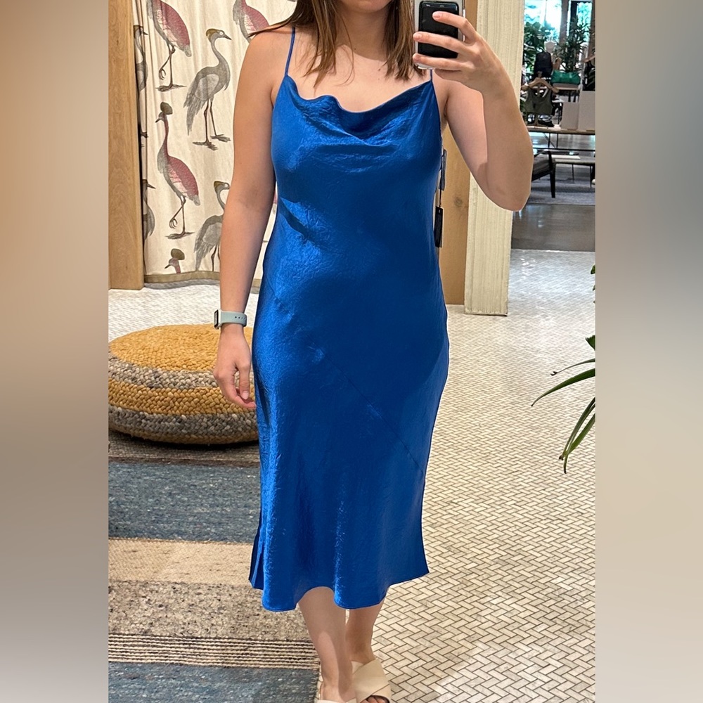 Aritzia Babaton Colbalt Blue Slip Dress, Size M